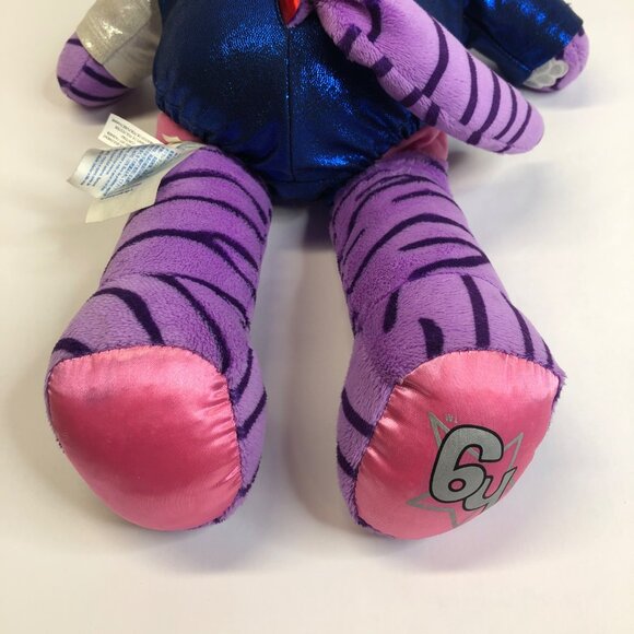Build-A-Bear HG Honey Girls Teegan Plush 20" Purple Tiger Cat Stuffed Animal - Picture 8 of 13